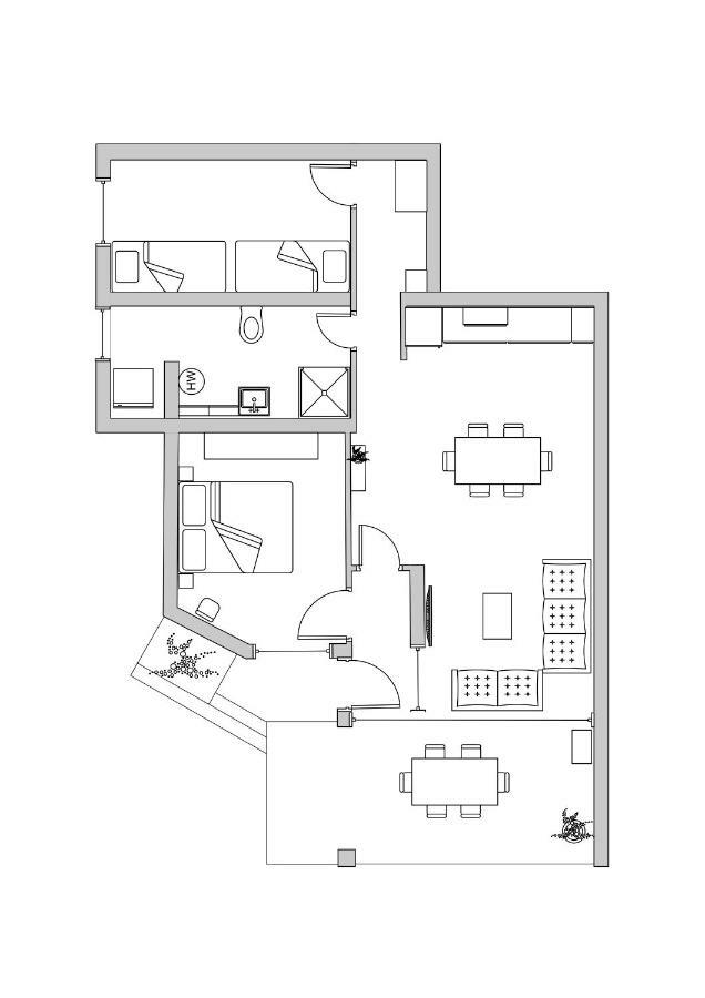 Apartman Luka Kaštela Eksteriør bilde